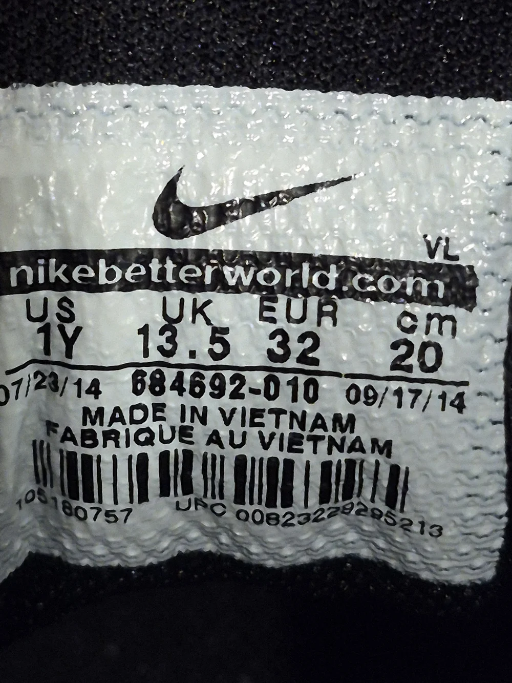 Nike Vapor Keystone 2 Low Athletic Baseball Cleats  Boy's Size US 1Y